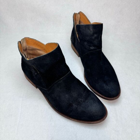 Kork Ease Ryder Ankle Boots Booties Black  Suede Leather; Sz 8.5M - Picture 1 of 9